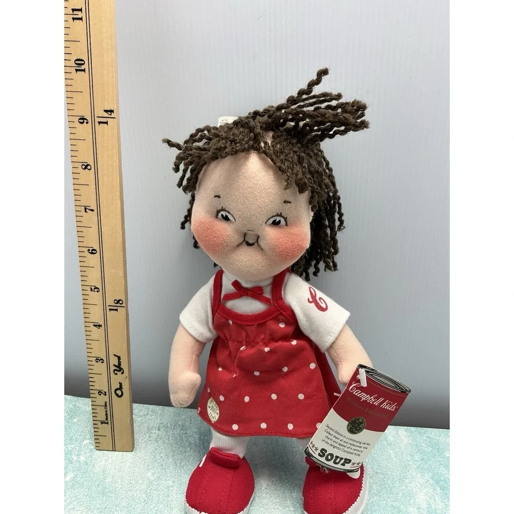 NWT Campbell Soup Collectible Plush Kids Doll Girl Century Edition 100 Years 9
